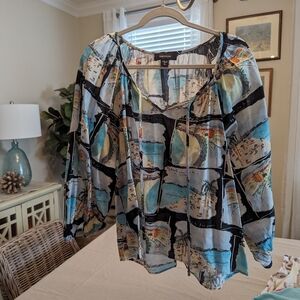Karen Kane popover/tunic women's blouse